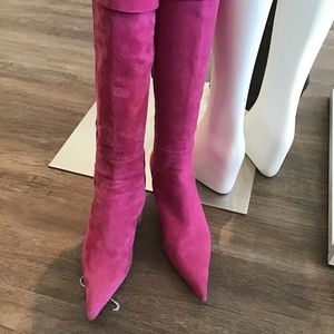 Steven by Steve Madden Pink Suede Boots